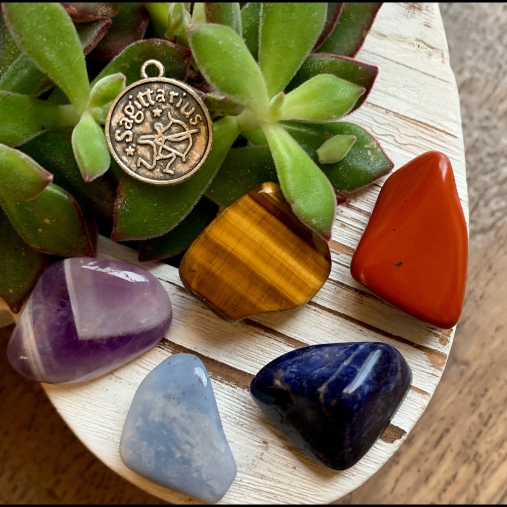 Zodiac Crystal Stone Sagittarius Set